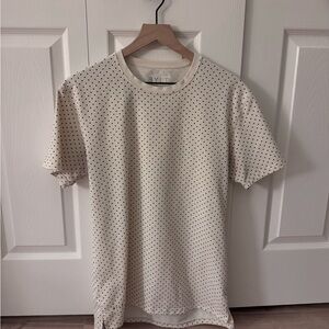 BYLT Men’s Basics Cream Polka Dot Tee